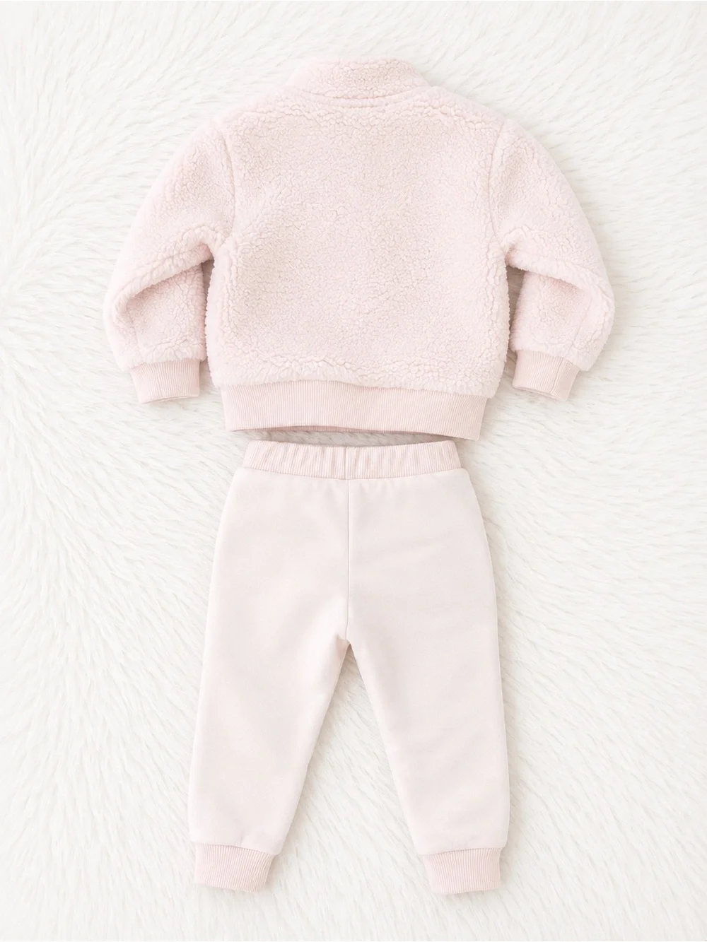 Puma Baby Girls Pink Sherpa Fleece 2 Piece Outfit Set 18M - Picture 2 of 4